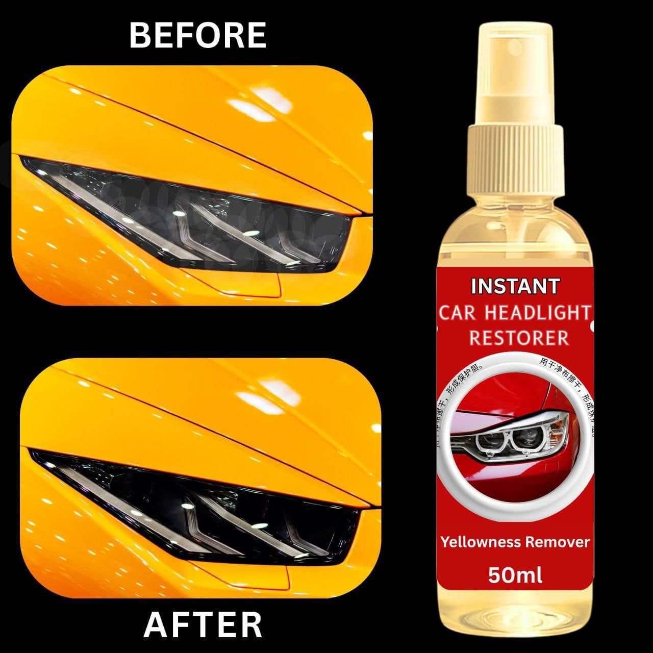 Car Headlight Cleaner & Restorer 50 ml (Pack of 2)